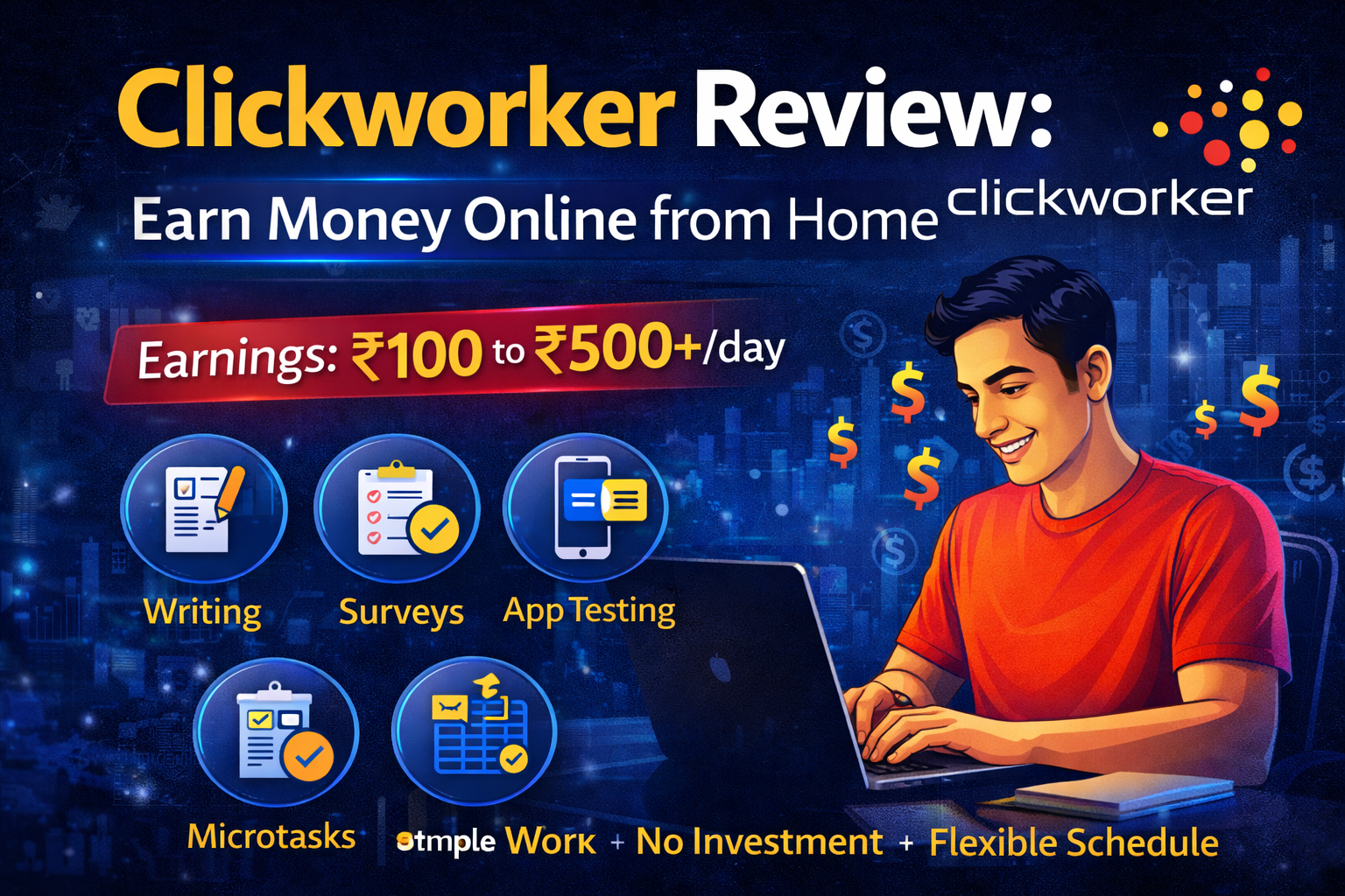 Clickworker Review: Earn Money Online from Home